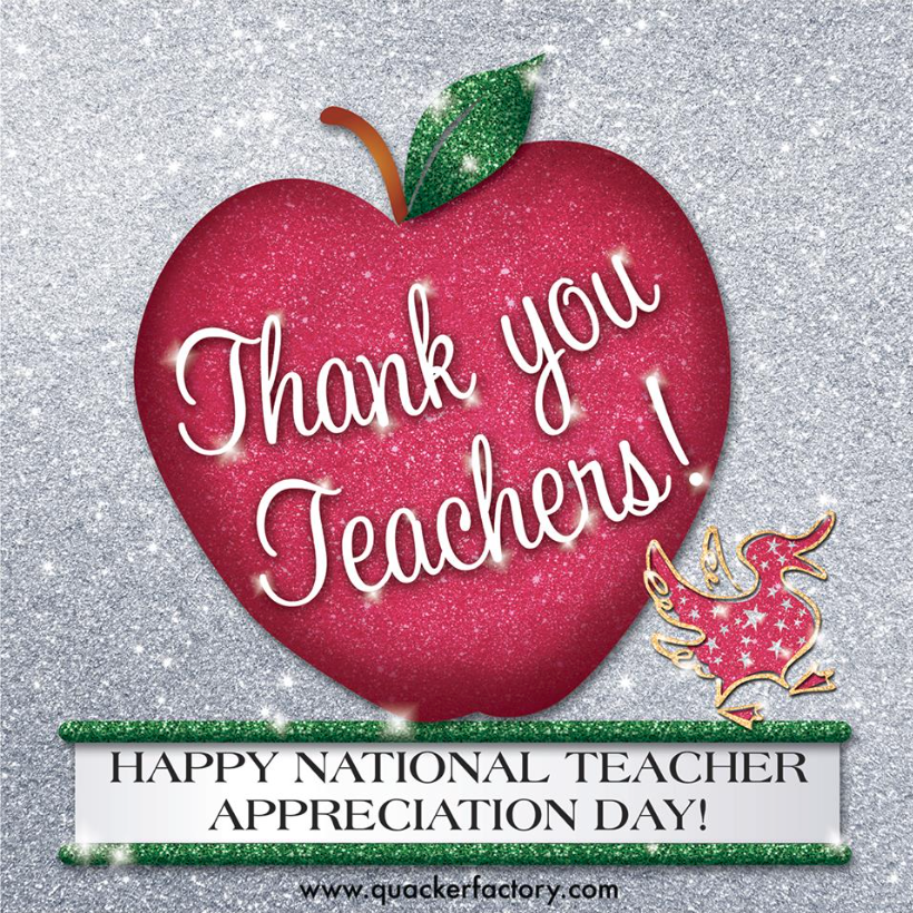 Happy National Teacher Appreciation Day!!