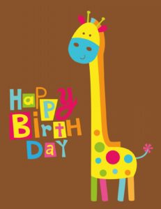 @carolynkromer cute-happy-birthday-card-with-fun-giraffe-wallpaper