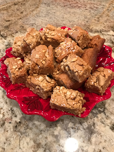 Chewy Peanut butter Bars