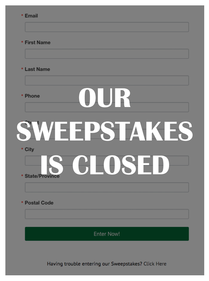 Sweepstakes Closed