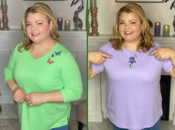 Springtime Set of Two Tops