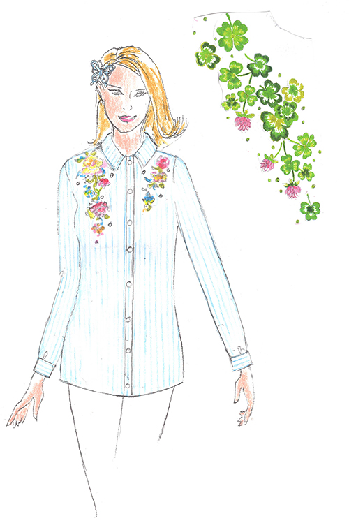 Floral Fantasy Button Front Shirt