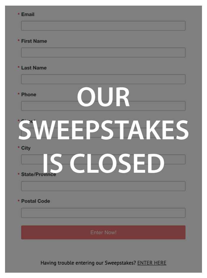 StampClosed Sweepstakes Closed