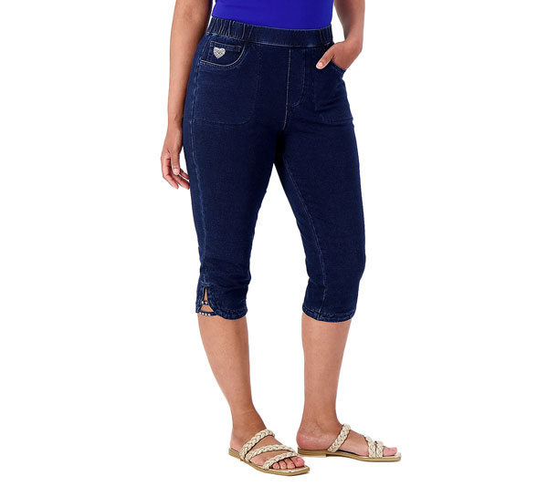 DreamJeannes Capris w/ Rhinestone Detail