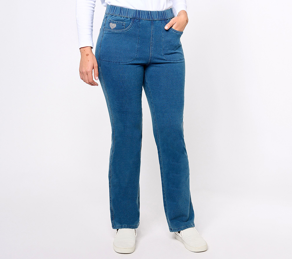 Quacker Factory DreamJeannes Pull On Leggings